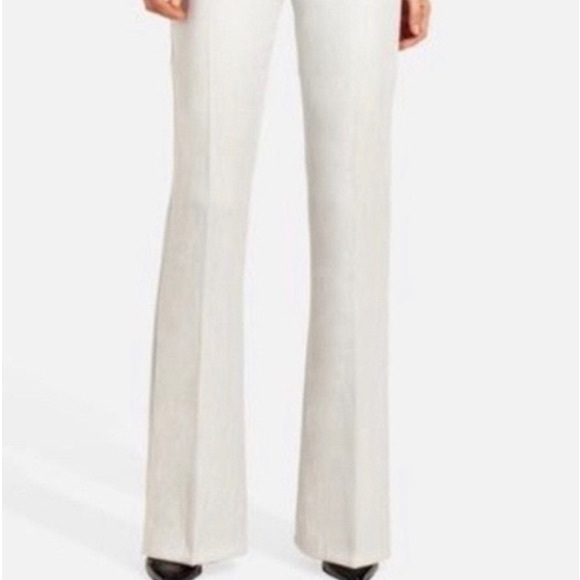 The Limited Pants - The Limited•Drew Fit Dress Pants•White• Wide Leg Flare Size 10 Vacation Cruise